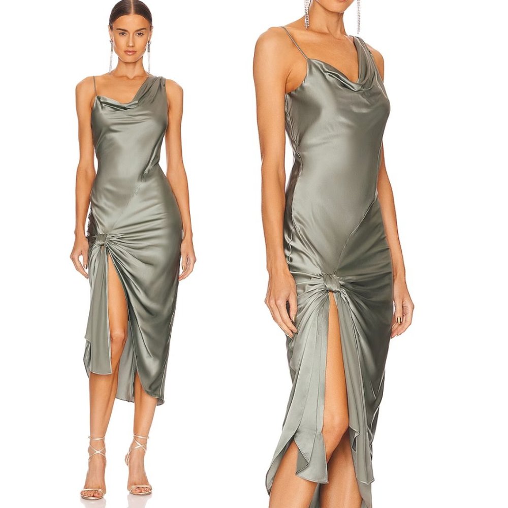 Cinq à Sept Sage Green Midi Dress
